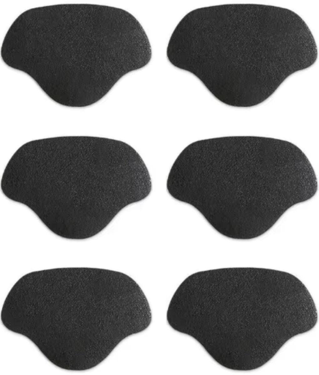 Schoen Hak Reparatie Vervanging - Zelfklevend - Hielbeschermers - Hiel Reparatie Sneaker - Hakbeschermers - 6 Stuks - Zwart