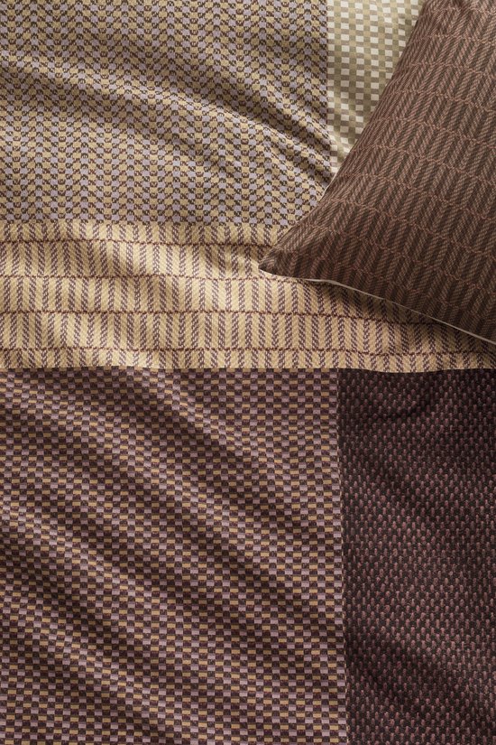 Beddinghouse Lovis dekbedovertrek - Eenpersoons - 140 x 200/220 cm - Terra van Merkloos — afbeelding 3