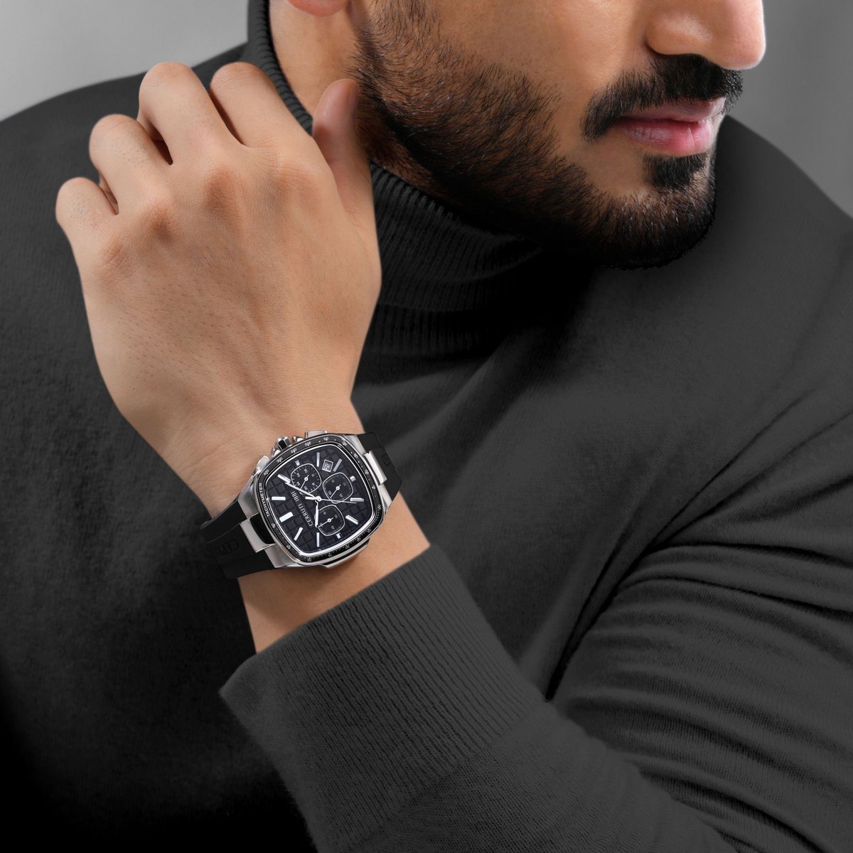 Chronograaf Casale Black - Silver