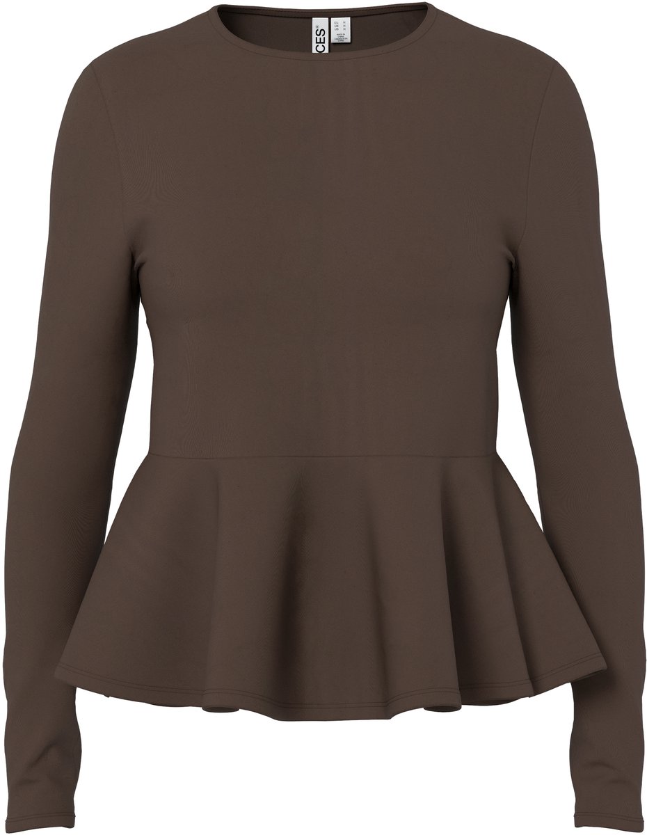 PIECES - PCALISA LS PEPLUM TOP JRS NOOS BC - Meisjes - Blouses