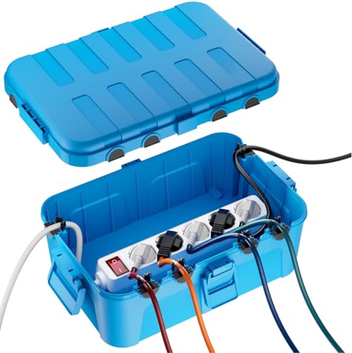 Extra Grote Waterdichte Stekkerbeschermdoos voor Buiten – 32x22x13 cm, IP54 Kabeldoos