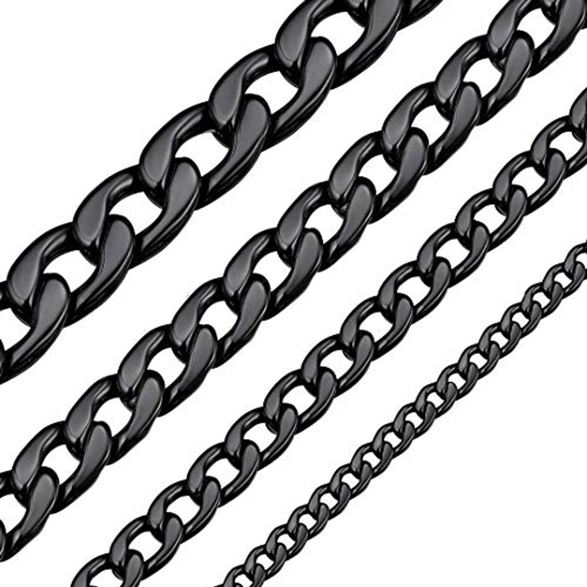 Cuban Chain van Roestvrij Staal voor Dames en Heren - Pantserketting in Diverse Maten en Kleuren