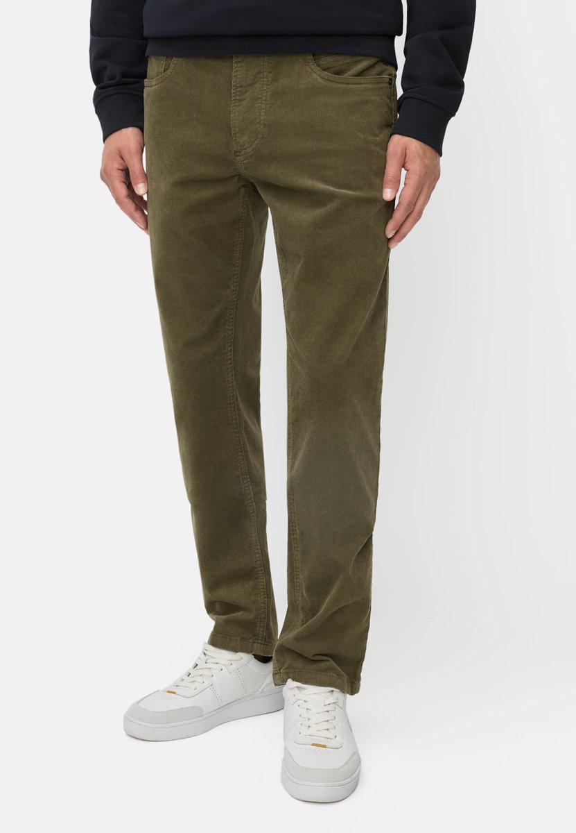camel active 5-PKT Regular Fit Katoenmix Broek - Maat menswear-38/34 - Bosgroen