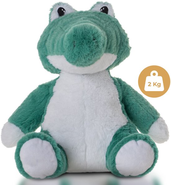 Official Duzhey Kids® Dreambuddy - Verzwaringsknuffel - Dreambuddy Cruz de Krokodil - Verzwaarde Knuffel - Krokodil Knuffel - 2kg knuffel - Weighted Stuffed Animal - 2KG Animal
