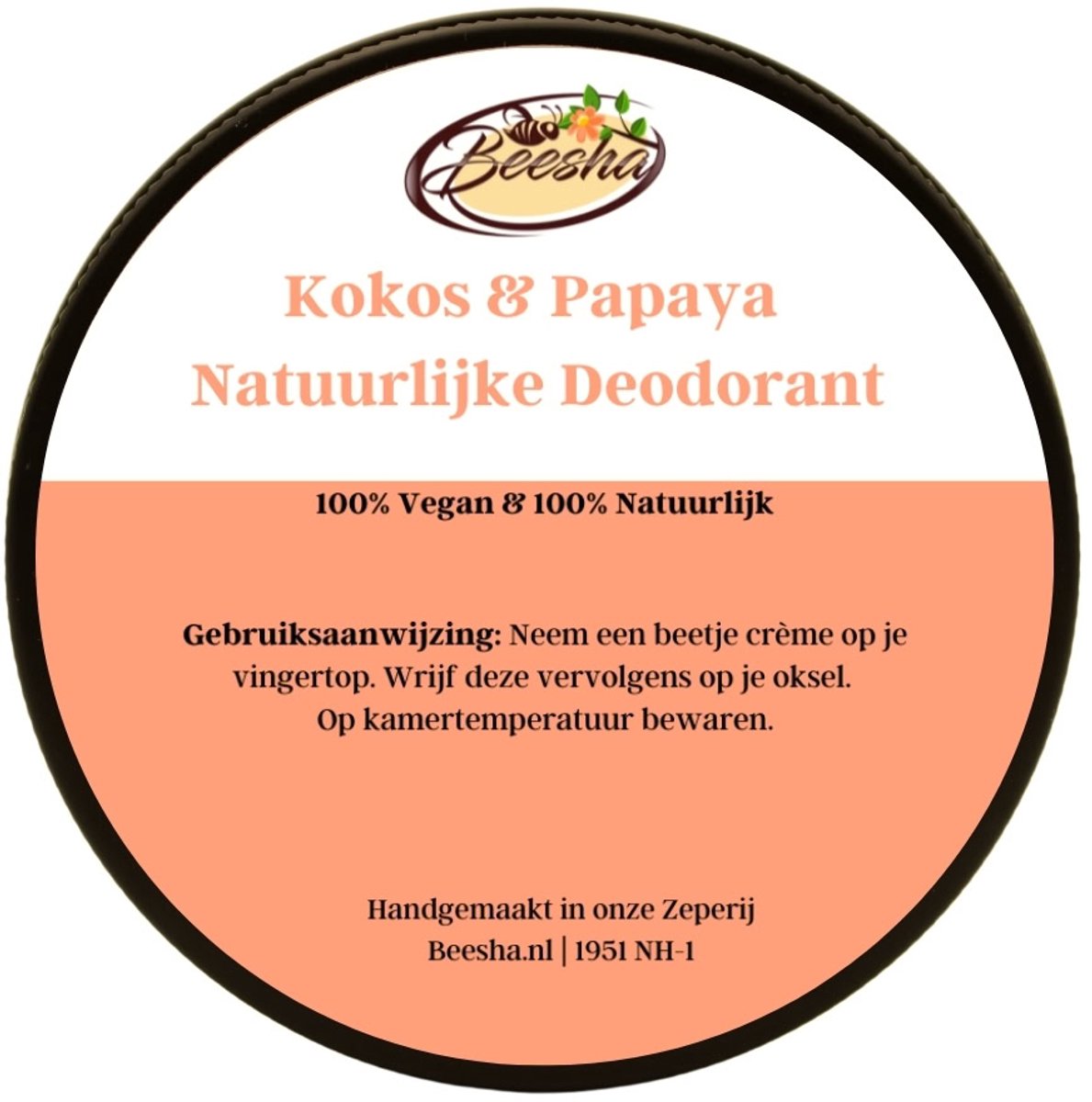 Beesha - Deodorant Kokos & Papaya