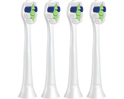 Opzetborstels passend op Philips Sonicare W2 Optimal White – 4 stuks – Wit – Ronde borstelkop