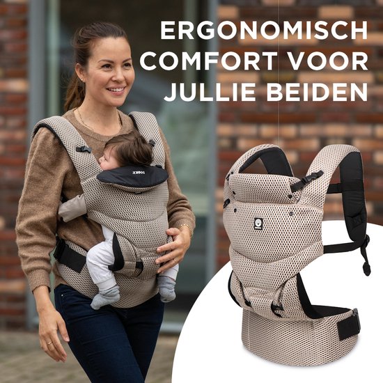 Dooky Draagzak Baby - Baby Carrier Urban Comfort Grey sapphire - Kinderdrager - Draagzak Peuter en Baby 3,5-15 kg - Ergonomische M-positie - Rugdrager - Verstelbaar en Ademend - Draagzakken - Babydraagzak