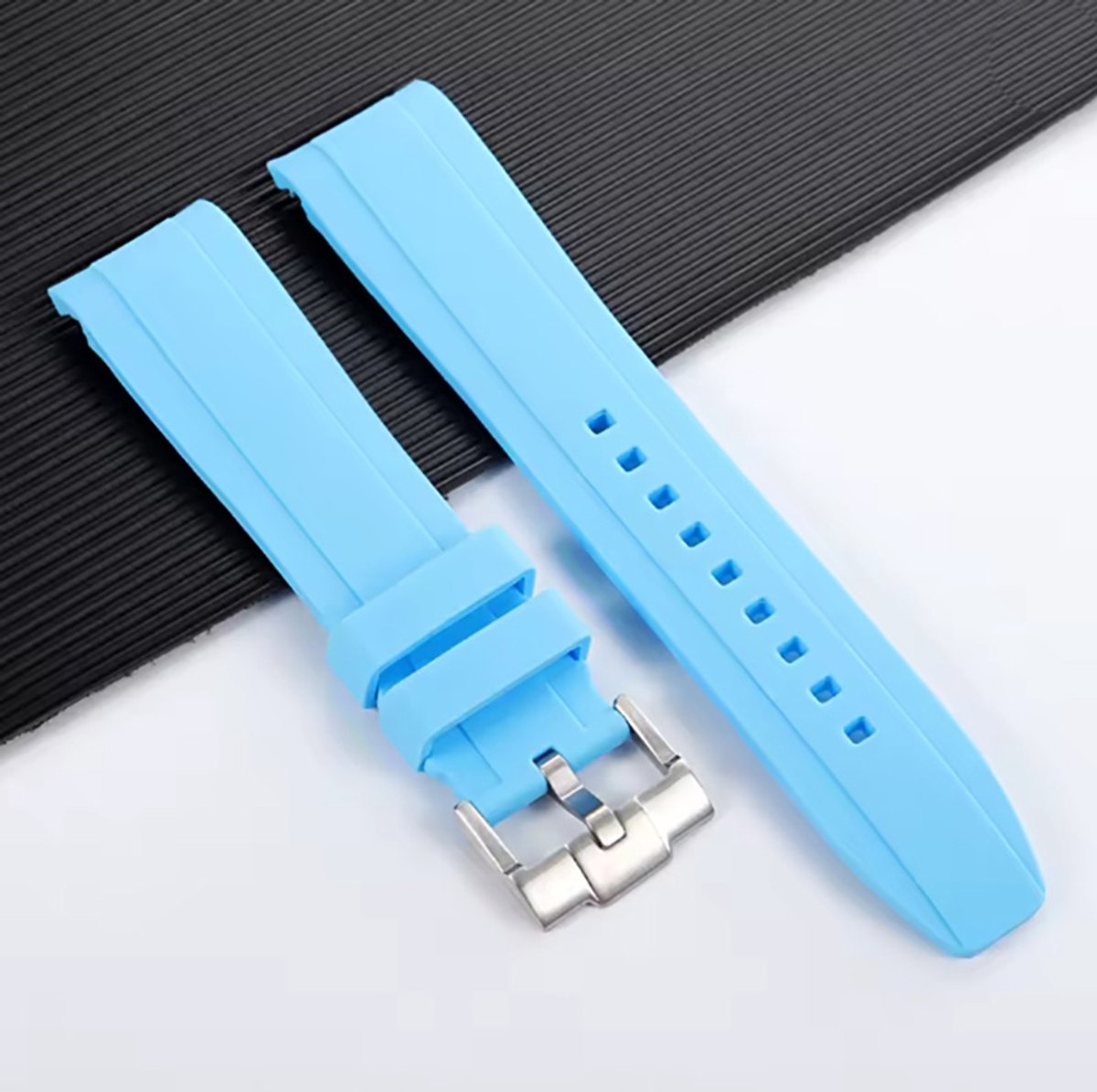 Actie4you® - Premium Siliconen Horlogebandje - Compatibel met Swatch X Omega MoonSwatch (20MM) - Licht Blauw