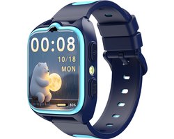 Blackview Z30 - Smartwatch - Kindersmartwatch - 1,75 inch IPS scherm - 4G - GPS - 800 mAh - IP68 waterdicht - Bluetooth 5.3 - Blauw