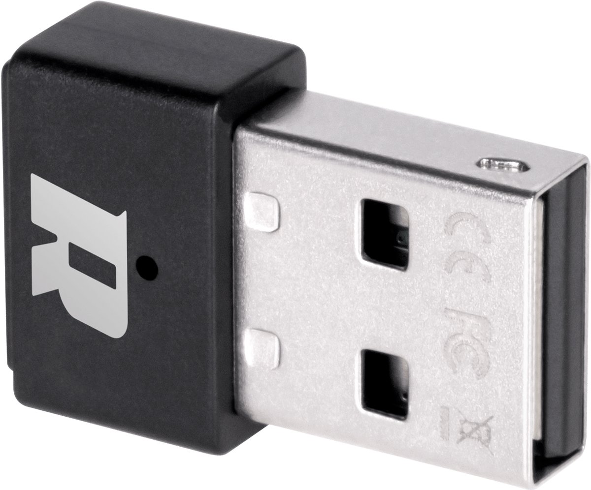 Rebel WiFi Adapter USB - 2.4Ghz - 150Mbps - USB 2.0 - KOM0639-1 - Zwart
