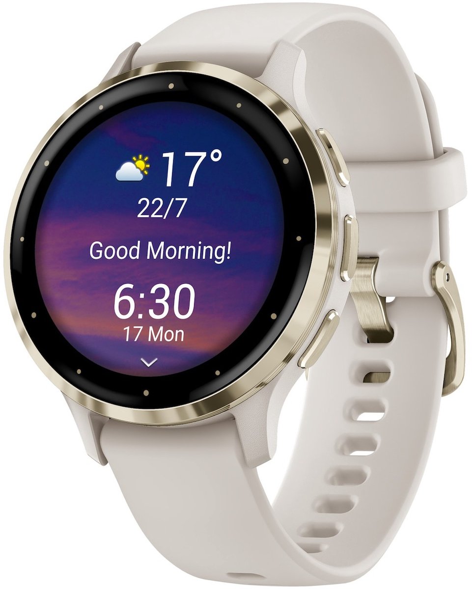 Garmin Venu 3s Smartwatch met AMOLED-Scherm 41mm Ivory - afbeelding 3