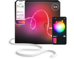 Philips Hue Flux LED strip voor buiten 10 m, Nauwkeurige kleurovergangen van Chromasync™ Helder,…