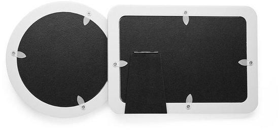 Happy Hands - Baby Hand- & Voetafdruk Lijst Zonder Inkt - Inkless Photo Frame met Foto-vak - Inclusief Inkless Pad - Veilig & Schoon voor Pasgeborenen - Wit Modern Design 30×13×3 cm - Perfect Kraamcadeau van Merkloos — afbeelding 2