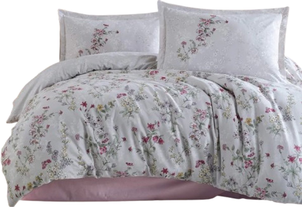 Decoware dekbedovertrek Novara - Multi - Katoen (TC144) - Lits-Jumeaux - 240x220 + 2st. 60x70cm