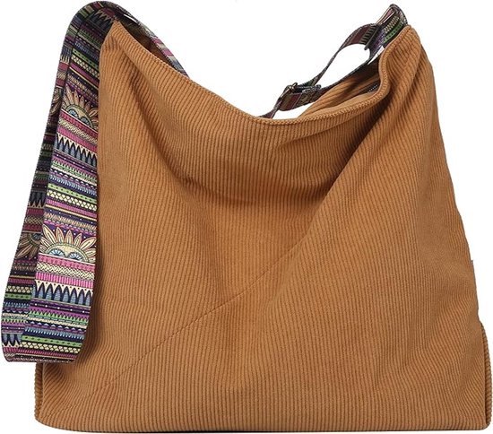 Sac bandoulière marron pour femme - Sac cabas et sac à main en corde - Multifonctionnel pour un usage quotidien, au bureau et en Voyages
