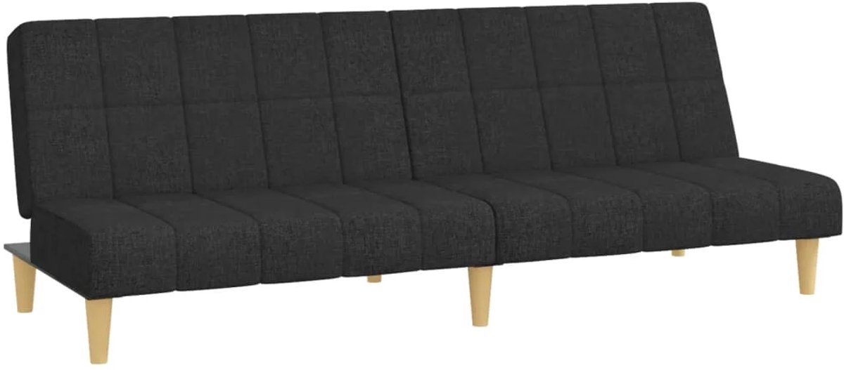 Slaapbank - Uitklapbaar - Slaapstoel - Logeerbed - Zetelbed - Slaapfauteuil - Vouwbed - 2 persoons - Zeer comfortabel - Zwart
