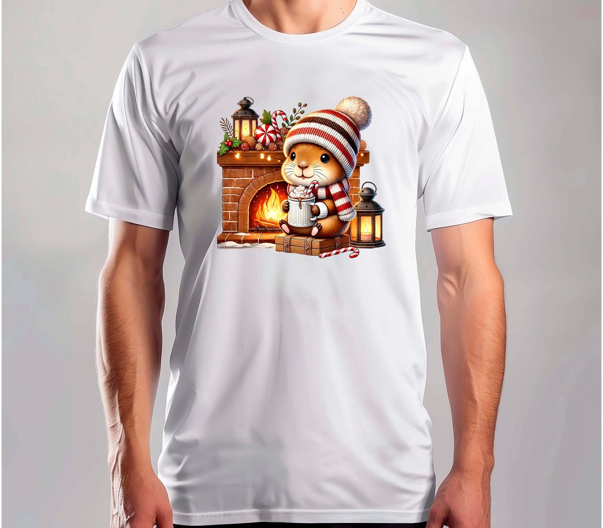 Capy Kerstknuffel - T Shirt - MerryChristmas - ChristmasVibes - Funny - Sarcasm - VrolijkKerstfeest - Kerstmis - Grappig - Sarcasme - Capybara - Capy