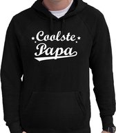 Coolste papa cadeau hoodie zwart voor heren L