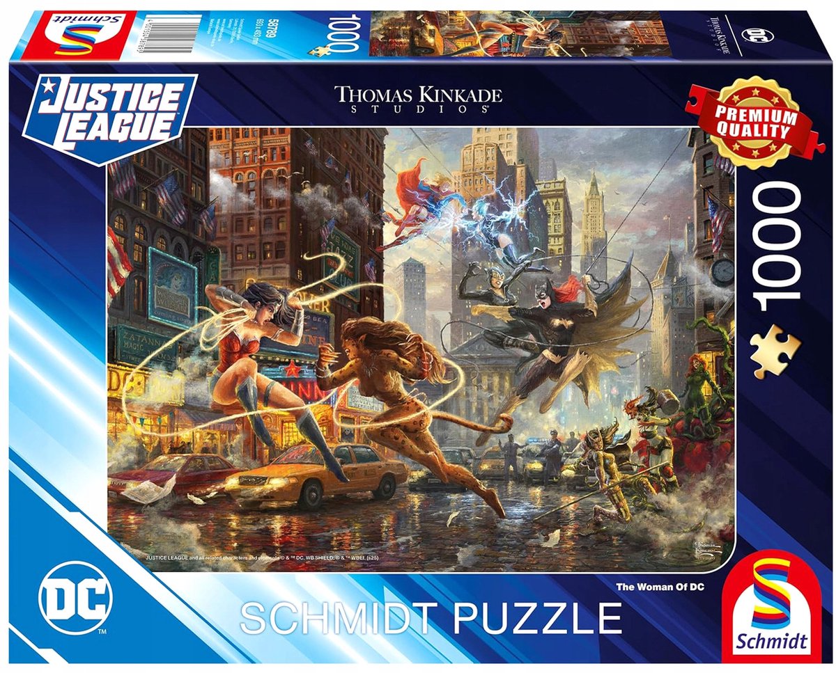 Schmidt Spellen 1000 Stuk DC Comics Vrouwen Thomas Kinkade Puzzel
