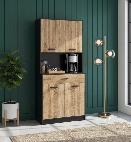 GIANTEX Sideboard, keukenkast buffetkast met 2 deuren