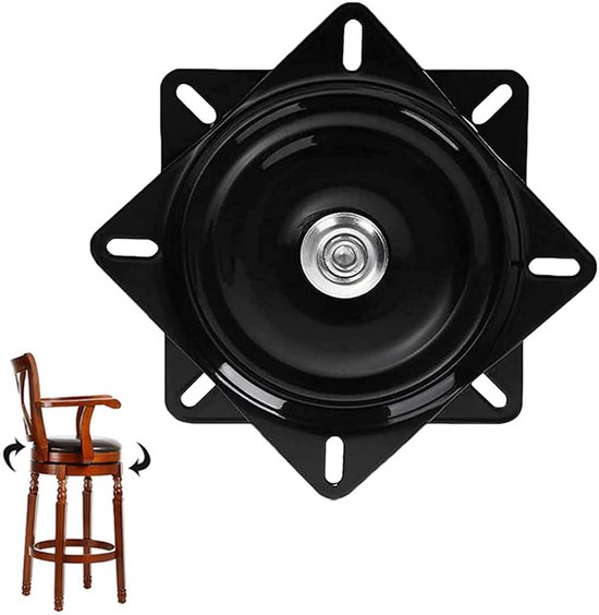 Draaibeslag 360° Draaischijf - Bootstoel - Draaiplateau - Draaibare Platen - Drukkogellager - Bar Kruk Swivel Vervanging - Vervanging kogellagers - Drukkogellager voor Barkrukken, Recliner Stoel, Kogellager Draaibare Boot Seat - 150x150x23mm
