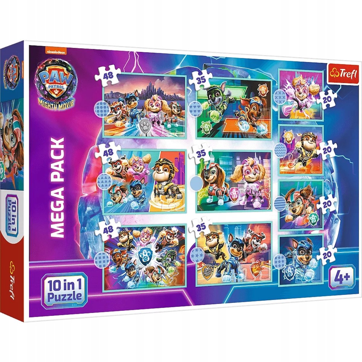 Paw Patrol 10-in-1 Puzzel Set voor Kinderen vanaf 4 Jaar