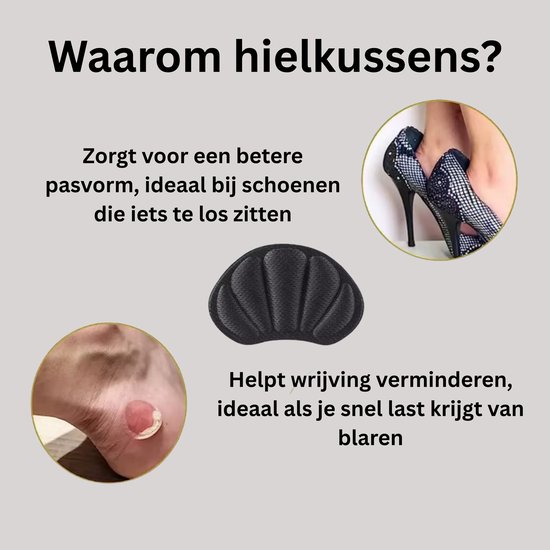 Waarom hielkussens? Verbetert pasvorm, vermindert wrijving en voorkomt blaren.