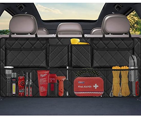 Shanrya Opvouwbare opbergdoos, 5-deurs camping-opbergdoos, modieuze 50 l grote capaciteit voor auto (OD-groen