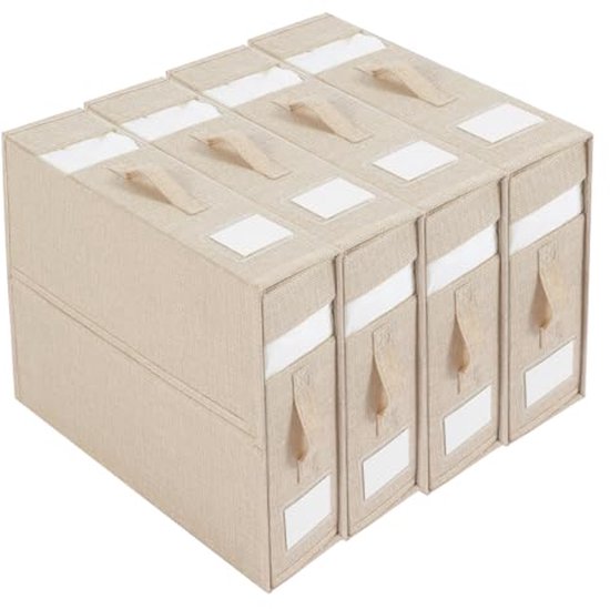 Opbergdoos voor onder het bed, 2 stuks, transparant, bedlade met