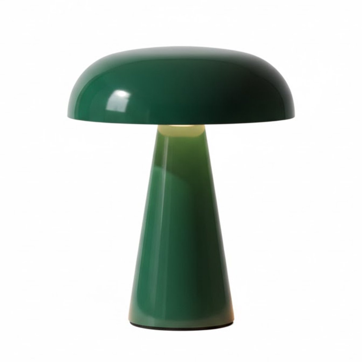 OMNIEXA Tafellamp - Vintage Donkergroen – Dimbaar & Draadloos – 3 Lichtstanden – LED Designlamp met TouchControl – Luxe Tafellamp voor Woonkamer, Slaapkamer of Horeca