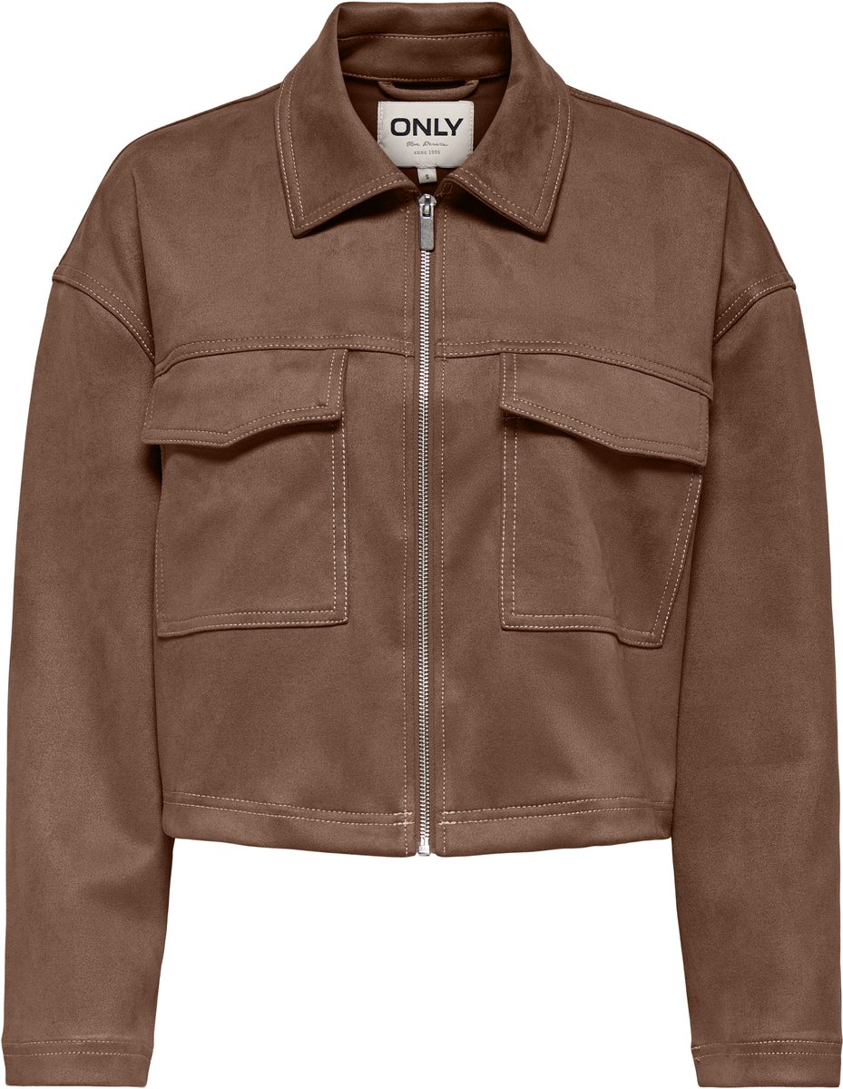 ONLY - ONLSTINA FAUX SUEDE JACKET CC PNT - Dames - Gewatteerde jassen