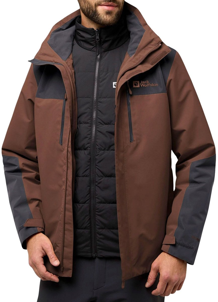 Jack Wolfskin Jasper 3-in-1 Winterjas Heren - Maat XXL