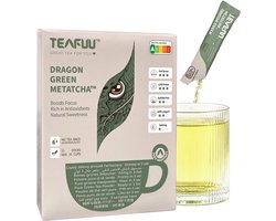 TEAFUU Dragon Green METATCHA – meta matcha – Instant Groene Thee Poeder / Instant Green Tea Powder – Klaar in 3 Seconden – Christmas Gift for Tea Lovers / Kerstcadeau voor Theeliefhebbers – Matcha Gift Set / Thee Cadeau Set
