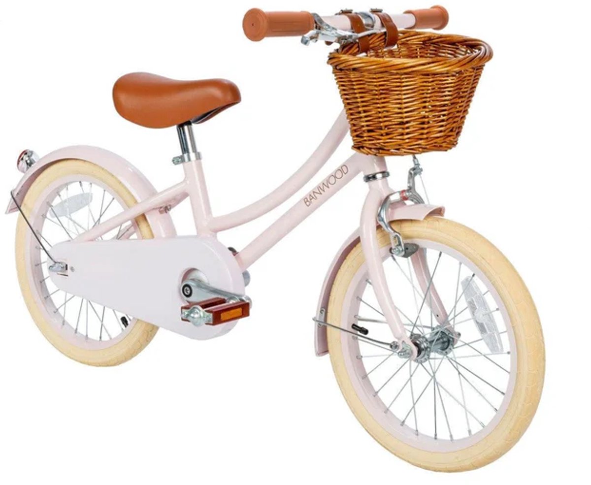 Banwood - classic bike 16 inch - kinderfiets - afneembare zijwieltjes - roze