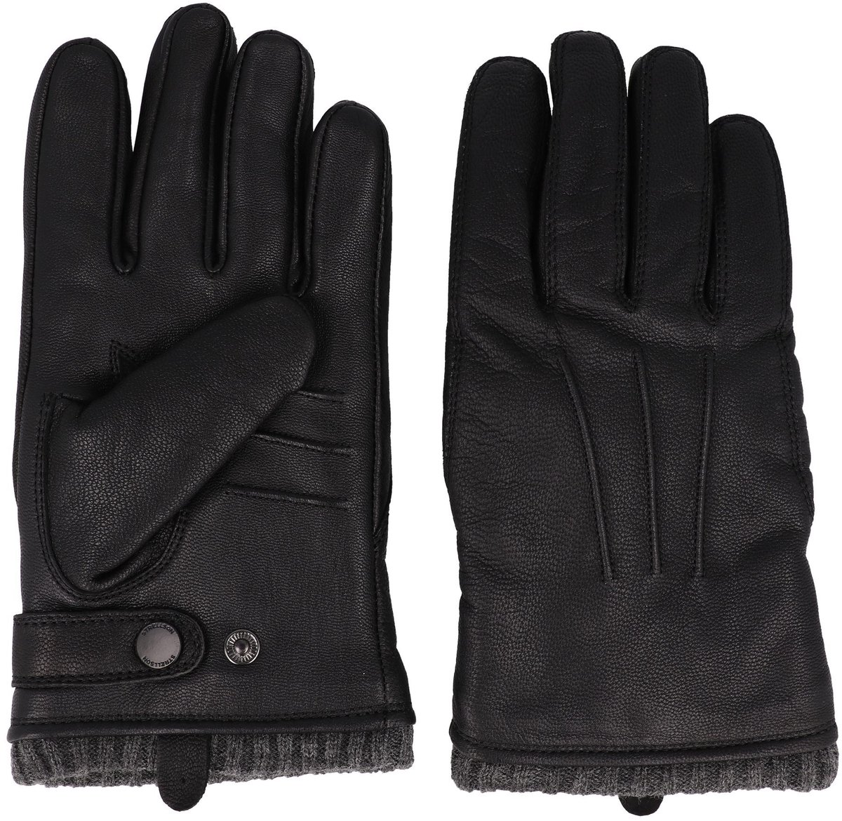 Strellson Handschoenen Leder - Jongens - black