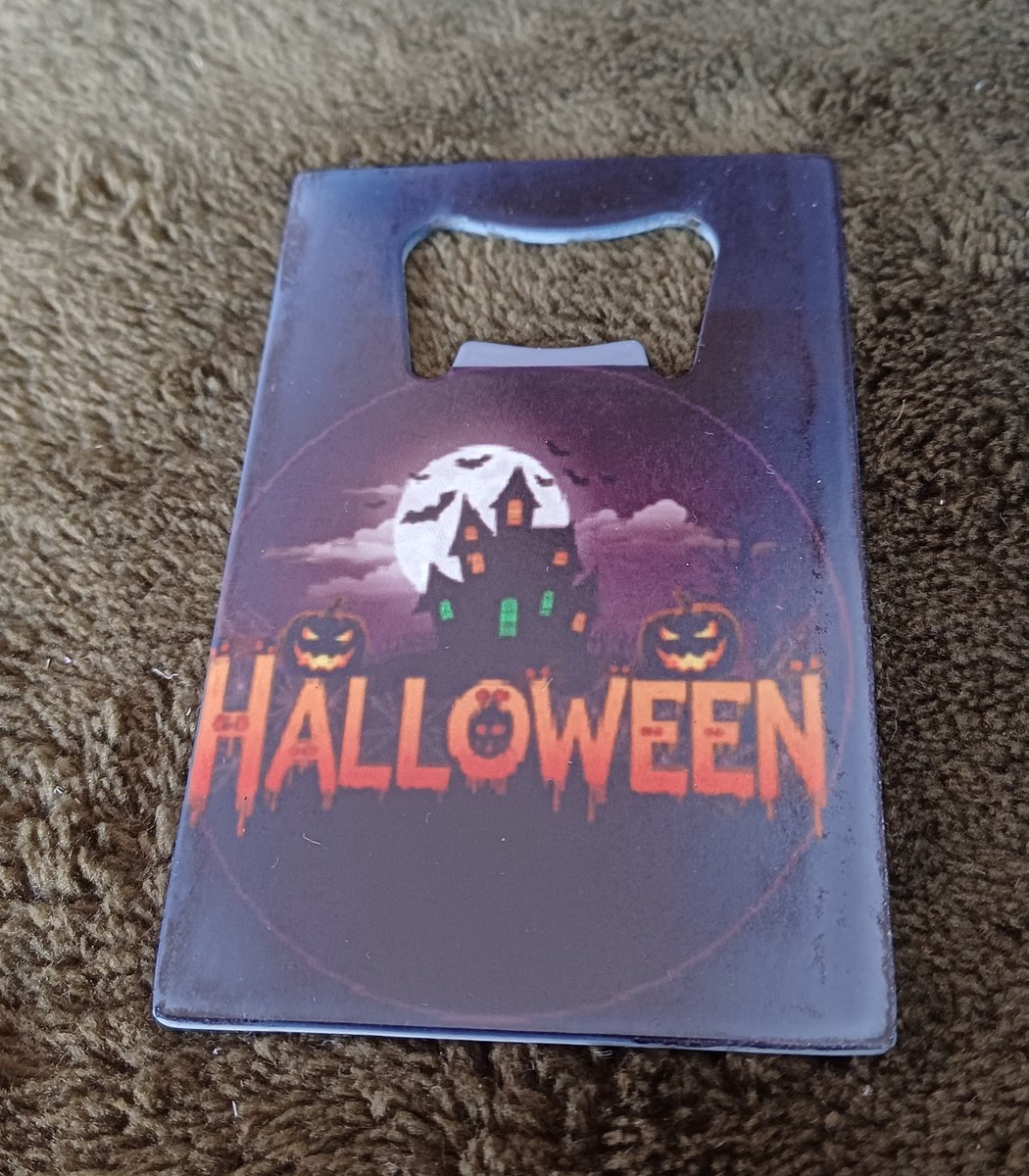 Spookhuis Bieropener - Halloween Accessoire - Pompoen & Volle Maan - Flessenopener