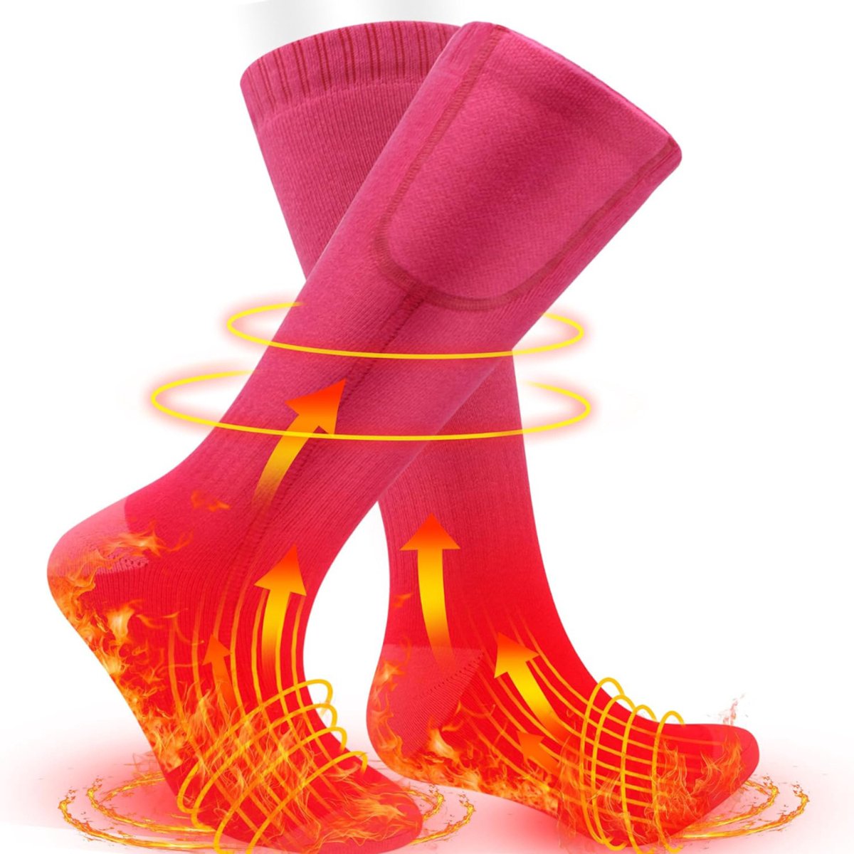 Verwarmde Sokken Elektrische Sokken Warme Huissokken Roze