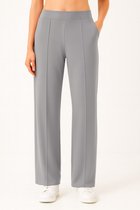 Smith & Solo Joggingbroek Dames - Broek Viscose Volwassenen Rechte Pijp - Grijs XXL