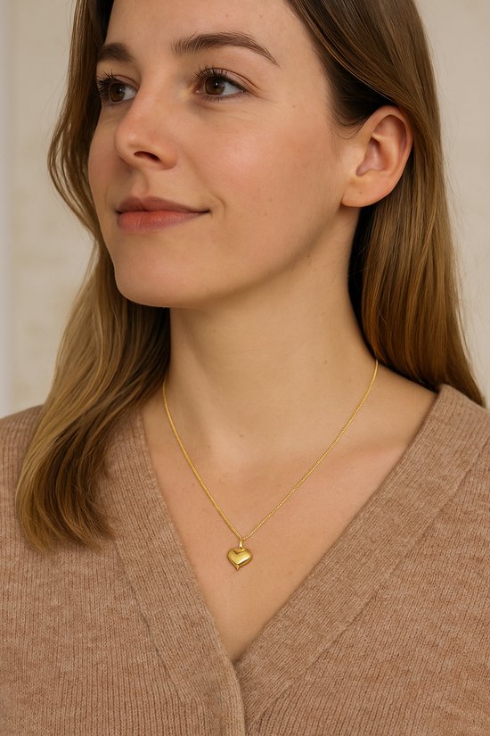 New Bling 9NBG-0448 Pendentif en Or - Femme - Coeur - Charme - 9 x 10 mm - 14 Carats - Or