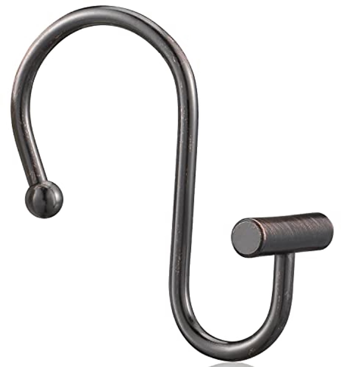 Brons Shower Curtain Hooks - Roestvrije Muurhaakjes voor Badkamer - Set van 12 Decoratieve Haakjes