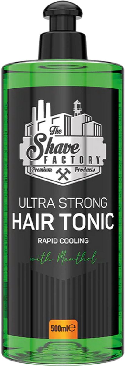 The Shave Factory - Ultra Strong Hair Tonic - Rapid Cooling With Menthol - 500 ml