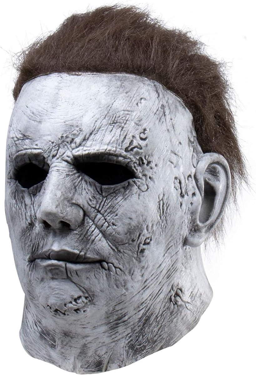 Michael Myers Maske – Gruselige Horror Vollkopfmaske aus Latex, Ideal für Halloween, Kostümpartys & Horrorfans, Detailgetreu und Hochwertig