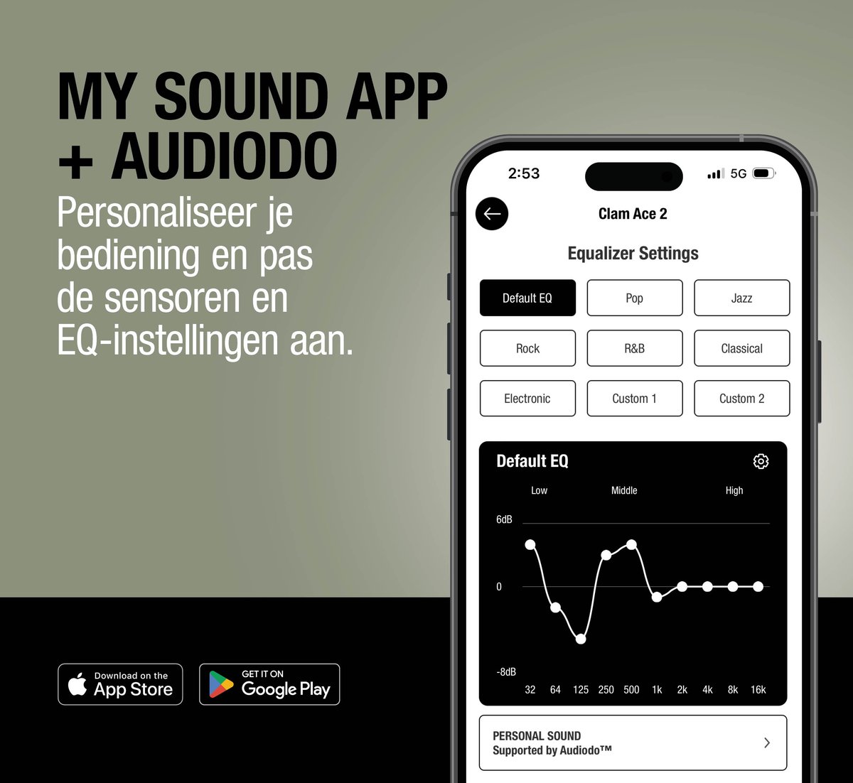 Fresh Clam Ace 2 Draadloze Bluetooth Koptelefoon met ANC - afbeelding 2