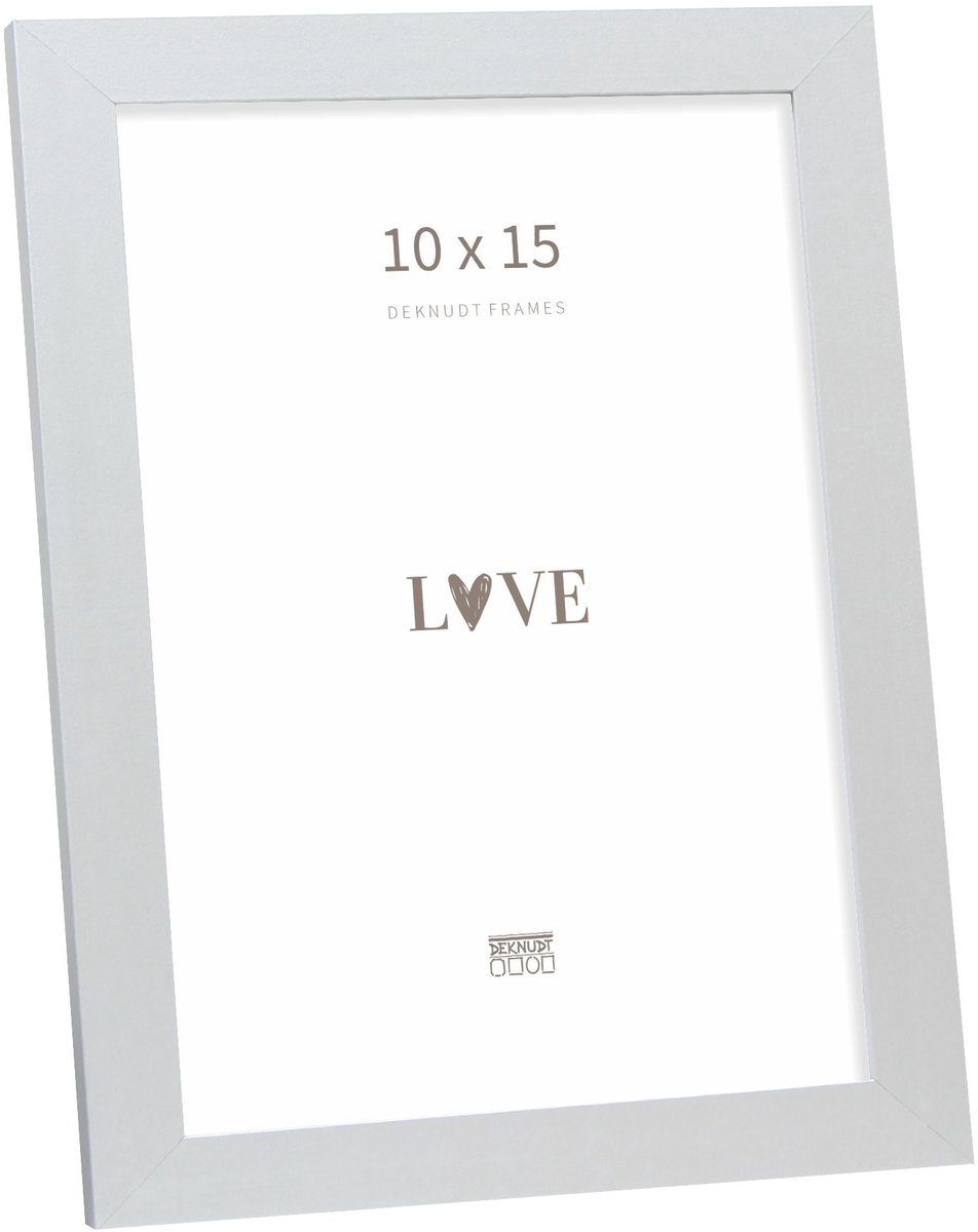 Deknudt Frames Fotolijst - Zilver - S44CD1 - Voor foto: 10x15 cm