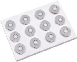 TOVBMUP 12 Stuks Drinkwaterfilterpatronen - Wassertank Filterelementen - Effectief tegen Verontreinigingen - Geschikt voor Roborock 1S/T4/T5/S4/S5/S6/S50/S51/S55 Kehrroboter - ABS en Katoen