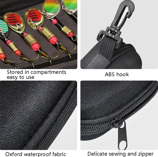 blinkerset met tas - 16 verschillende blinkers - Vis accessoires van Blink — afbeelding 5