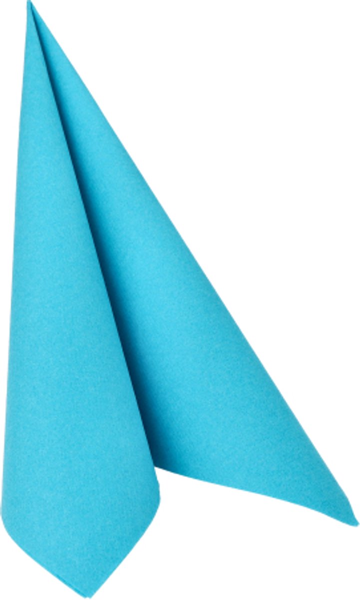 50 Servetten ROYAL Collection 1/4 vouw 40 cm x 40 cm turkoois