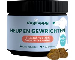 Heup & Gewrichten supplement - Voor sterke en soepele gewrichten - 100% Natuurlijk - 60 heerlijke snoepjes - Ondersteunt de Gezondheid van de Gewrichten - met Glucosamine, Collageen, Groenlipmossel, MSM, Boswellia en Kurkuma