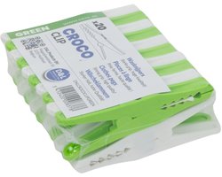 D&L Croco Wasklemmen | Wasknijpers - 20 Stuks - Groen