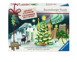 foto van Ravensburger - Christmas Around the World - Adventskalender - 24 Mini Legpuzzels van 54 stukjes